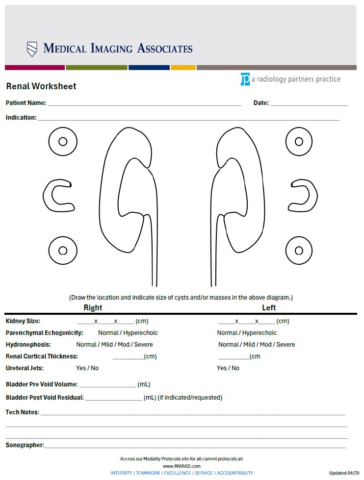 US Renal Worksheet